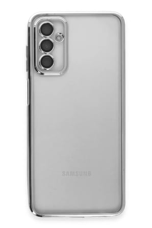 Samsung Galaxy M23 Kılıf Razer Lensli Silikon - Gümüş