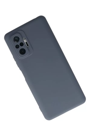 Xiaomi Redmi Note 10 Pro Kılıf Nano içi Kadife Silikon - Gri