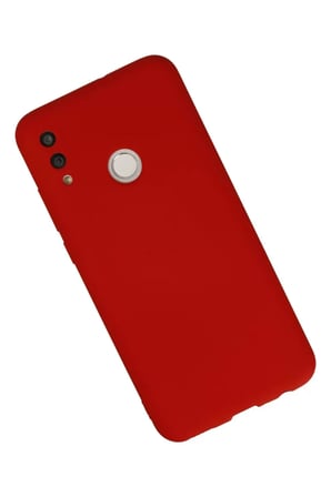 Huawei P Smart 2019 Kılıf Nano içi Kadife Silikon - Kırmızı