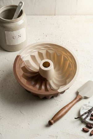 Silikon Dilimli Kek Kalıbı & Yapışmaz Isıya Dayanıklı Kek Pişirme Gereci (16 cm)