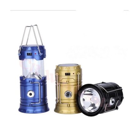 5900t Güneş Enerjili Şarj Edilebilir Usb Girişli Kamp Feneri Büyük Boy