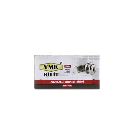12 Adet Oval - Mandallı Dolap - Çekmece Kilit 20MM