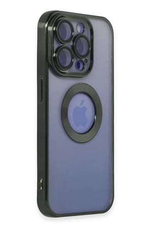 Apple iPhone 15 Pro Max Kılıf Slot Silikon - Köknar Yeşili