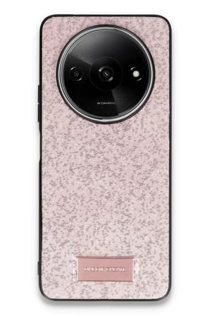 Onegif Xiaomi Redmi A3 4G Bright Simli Kapak - Pembe