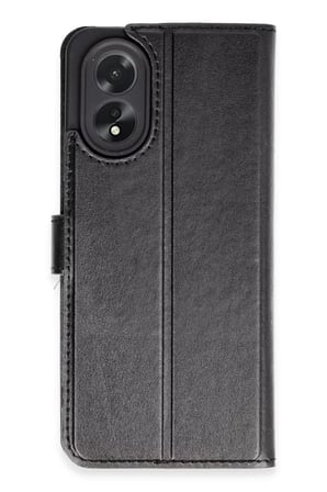 Oppo A38 Kılıf Trend S Plus Kapaklı Kılıf - Siyah