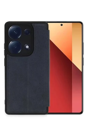 Xiaomi Uyumlu Redmi Note 13 Pro 4G Kılıf Flip Cover - Lacivert