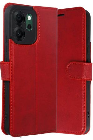Oppo Reno 14F Trend S Plus Kapaklı Kılıf - Kırmızı