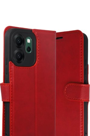 Oppo Reno 14F Trend S Plus Kapaklı Kılıf - Kırmızı