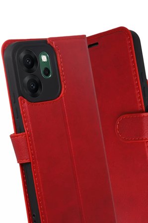 Oppo Reno 14F Trend S Plus Kapaklı Kılıf - Kırmızı