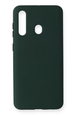 Samsung Galaxy M40 Kılıf Nano içi Kadife Silikon - Koyu Yeşil