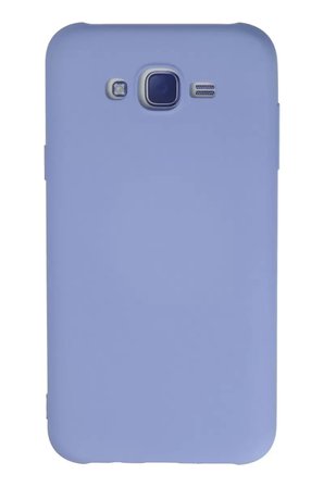 Samsung Galaxy J7 Kılıf Nano içi Kadife Silikon - Lila