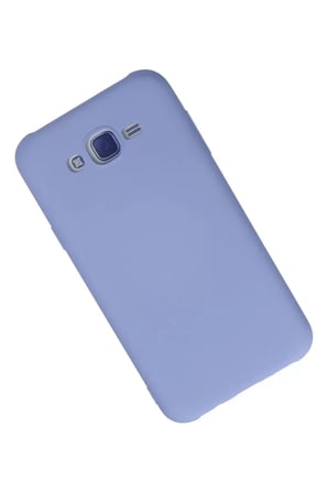 Samsung Galaxy J7 Kılıf Nano içi Kadife Silikon - Lila