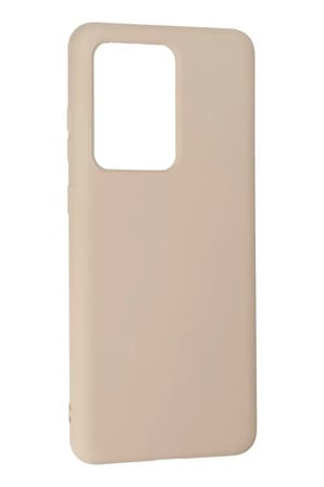 Samsung Galaxy S20 Ultra Kılıf Nano içi Kadife Silikon - Pudra