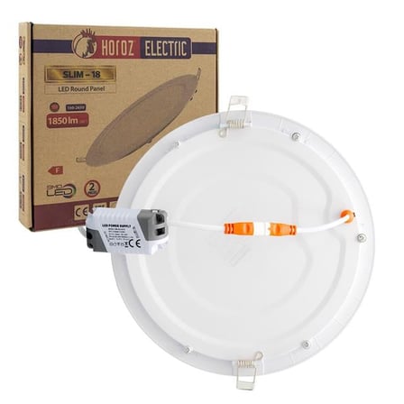 Horoz Slim-18 6400K 18w Beyaz SMD Sıva Altı Panel Led 2’li Paket