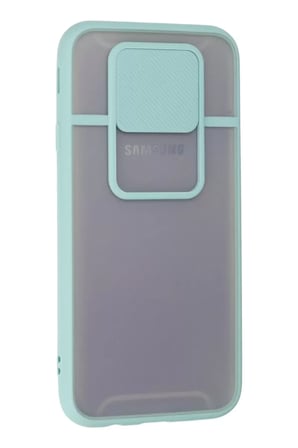 Samsung Galaxy J7 Pro / J730 Kılıf Palm Buzlu Kamera Sürgülü Silikon - Turkuaz