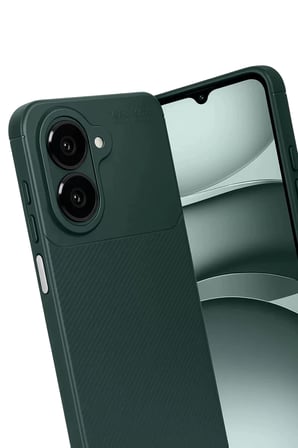 Samsung Galaxy A07 4G Auto Focus Karbon Kapak - Koyu Yeşil