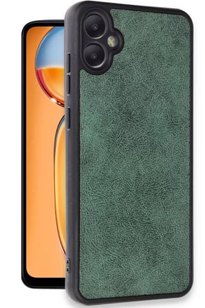 Samsung Galaxy A05 Kılıf Aras Deri Kapak - Koyu Yeşil