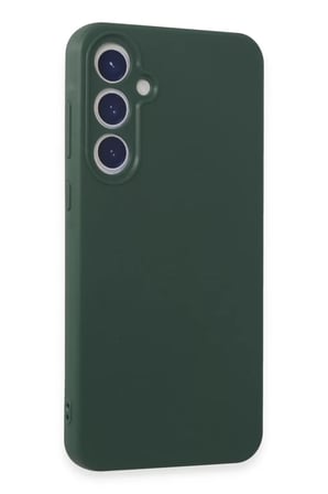 Samsung Galaxy A55 5G Kılıf First Silikon - Koyu Yeşil