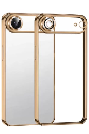 Apple iPhone 17 Air Razer Lensli Silikon - Çöl Titanyum