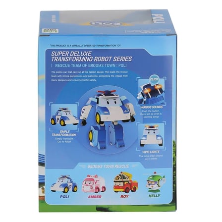 POLI MRT-685 Sesli ve Işıklı Robocar Poli Büyük Transforming Robot Poli