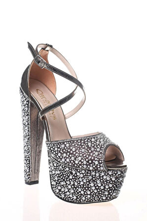 Kadın Gold Ayna Full Inci Taş Kadın Abiye Ayakkabı Kadın Topuklu Şık Gece Ayakkabısı