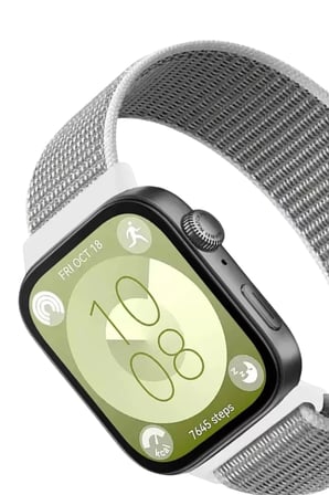 Huawei Fit 4 Hasırlı Cırtcırtlı Kordon - Beyaz