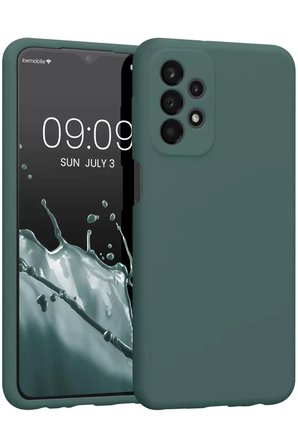 Samsung Galaxy A23 4G Kılıf First Silikon - Koyu Yeşil