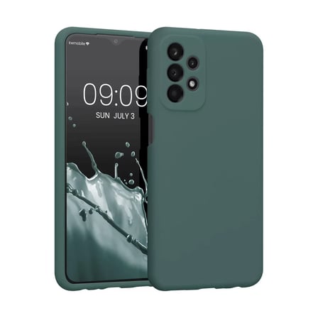 Samsung Galaxy A23 4G Kılıf First Silikon - Koyu Yeşil