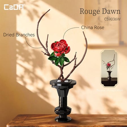 C59036W Cada Saksılı Red Rose Model 363 Parça Block Oyuncak