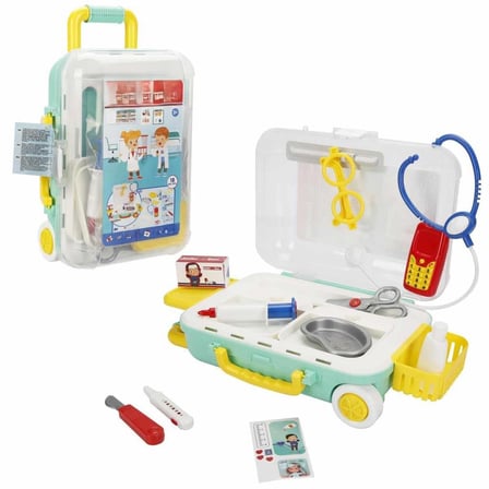 S00004676 Doktor Set Çekçekli Bavul 18 Prç
