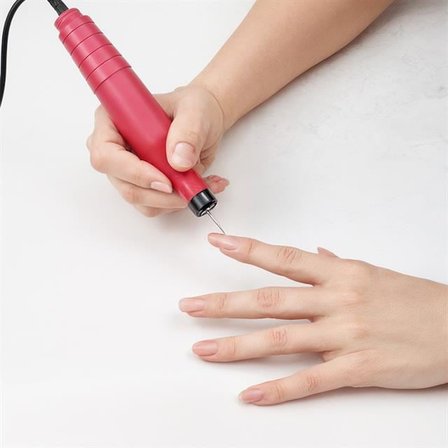 SN-27091 Hız Ayarlı Tırnak Freze Törpü Manikür Pedikür Seti 6 Başlıklı Elektrikli AC220V
