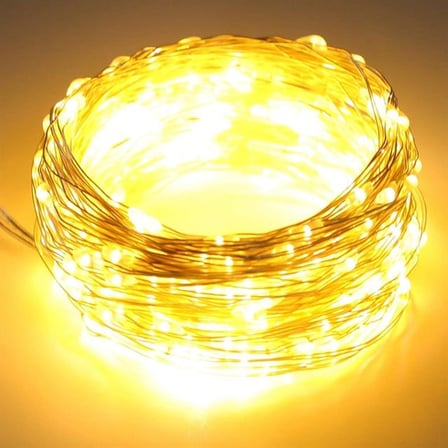 PM-37723 USB Girişli Uzaktan Kumandalı 30 Metre 8 Modlu Günışığı Dekoratif Yılbaşı - Peri Led Işık