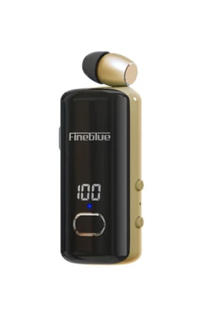 Fineblue F580 Dijital Göstergeli Makaralı Titreşimli Bluetooth Kulaklık Gold
