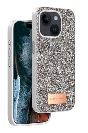 Onegif Apple iPhone 14 Bright Simli Kapak - Gold