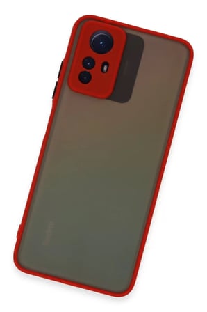 Xiaomi Uyumlu Redmi Note 12S Kılıf Montreal Silikon Kapak - Kırmızı