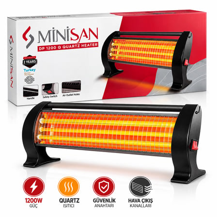 ( 3 Çubuk) ( Masa Altı) Mini Isıtıcı Soba