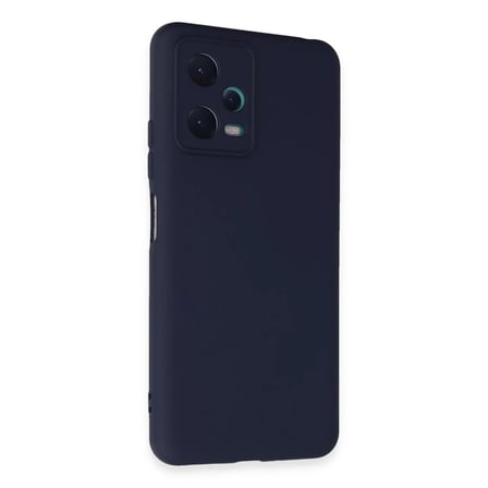 Xiaomi Redmi Note 12 5G Kılıf Nano içi Kadife Silikon - Lacivert