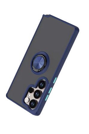 Samsung Galaxy S26 Ultra Montreal Yüzüklü Silikon Kapak - Lacivert