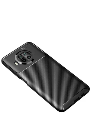 Xiaomi Mi 10T Lite Kılıf Auto Focus Karbon Kapak - Siyah