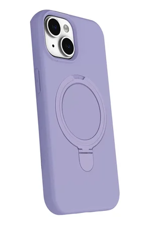 Apple iPhone 14 Regal Magsafe Standlı Kapak - Lila