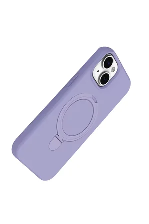Apple iPhone 14 Regal Magsafe Standlı Kapak - Lila
