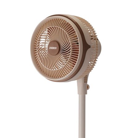 Everest FAN13 Olympos Air Krem/Gold 10’’ 80W 3 Hız Kademeli 2000RPM Çift Motorlu Retro Vantilatör