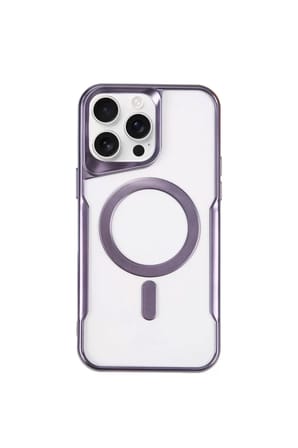 Apple iPhone 14 Pro Max Kılıf Boyi Magsafe Silikon Kapak - Derin Mor