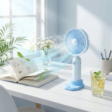 3 Kademeli Masaüstü Fan – Telefon Tutuculu Özellikli Standlı Elde Taşınabilir Mini Fan EKL29