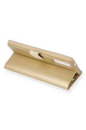 Samsung Galaxy S20 Ultra Trend S Plus Kapaklı Kılıf - Gold
