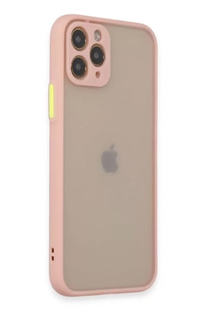 Apple iPhone 11 Pro Kılıf Montreal Silikon Kapak - Pembe
