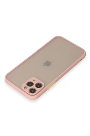 Apple iPhone 11 Pro Kılıf Montreal Silikon Kapak - Pembe