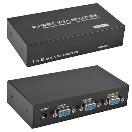 VGA-2002 2 Port 200 Mhz 1920x1440 Vga Splıtter Dağıtıcı