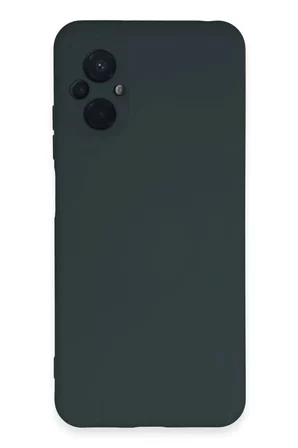 Xiaomi Poco M5 Kılıf Nano içi Kadife Silikon - Koyu Yeşil