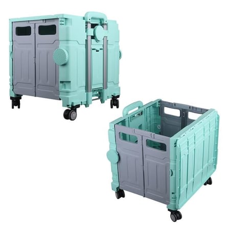 SN-26968 Katlanabilir Market Pazar Kamp Tekerlekli Alışveriş Arabası 60KG Kapasiteli